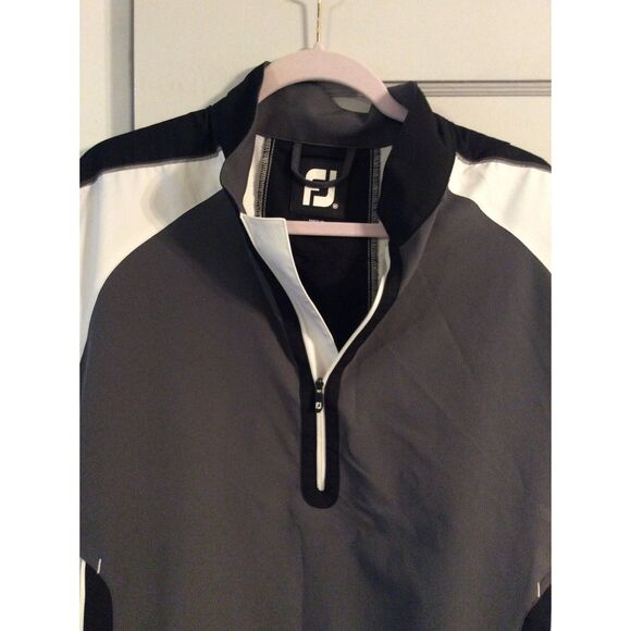 FootJoy Men's Short Sleeve partial Zip Golf windshirt jacket Medium M - Picture 4 of 4